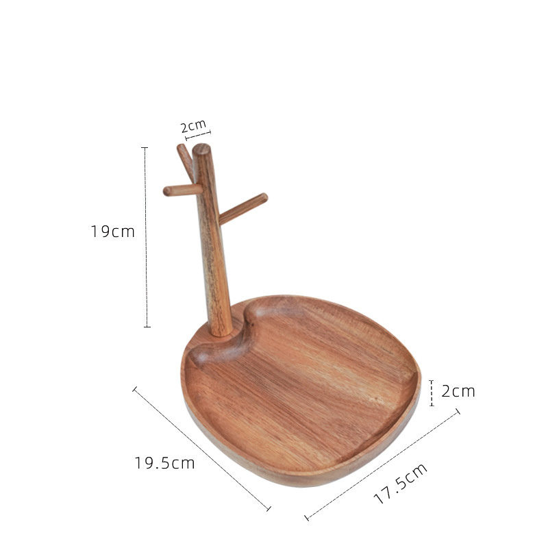 Key Bowl for Entryway Table Mens Valet Tray Perfume Tray for Dresser, Jewelry Dishes Women Small Wooden Ring Holder