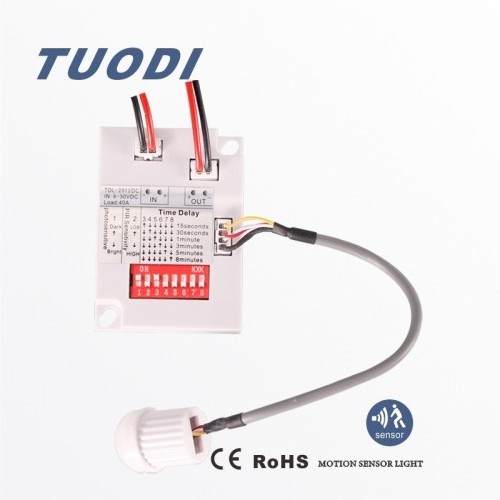 TDL-2012-DC Microwave occupancy sensor 12v motion sensor switch PIR Sensor Detector Smart Switch DC12V mini LED