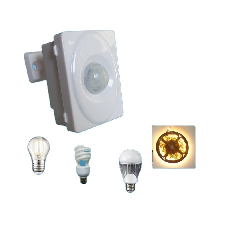 Ceiling Mounting Wall Mounting PIR Light Sensor Switch with CE 12 or 220V Can Load lots of Lights And Home Appliance