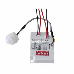 TDL-2012-DC Microwave occupancy sensor 12v motion sensor switch PIR Sensor Detector Smart Switch DC12V mini LED