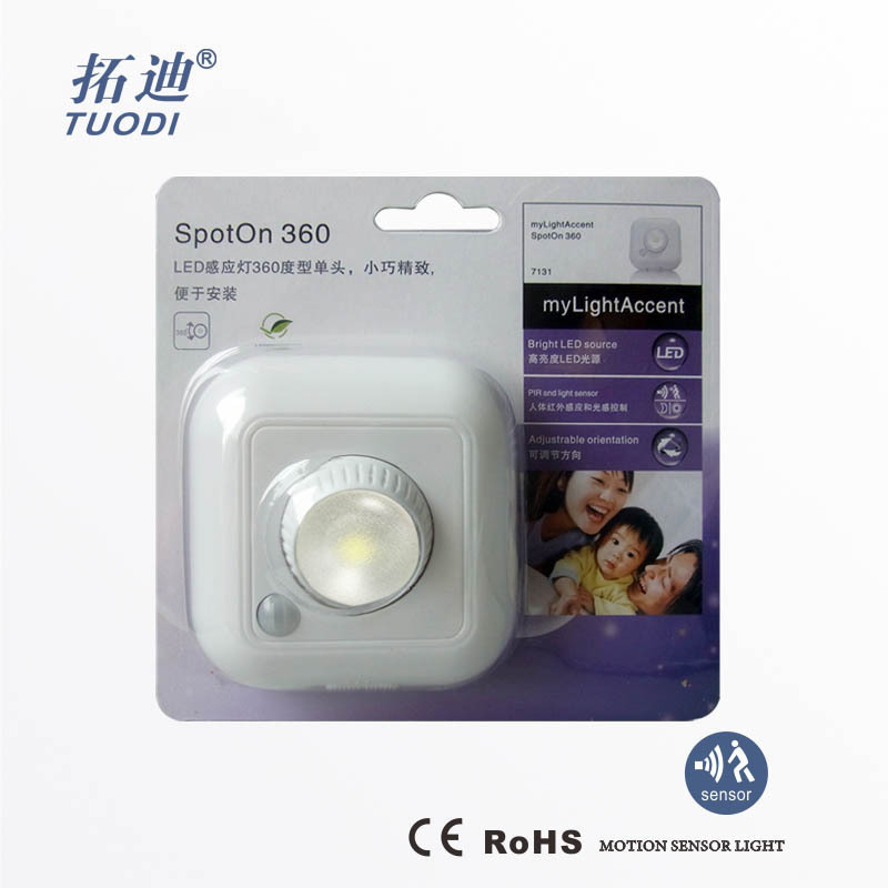 TDL-7131S Kitchen, Stairs, Bathroom, Cabinet  Motion Sensor LED Light for Battery operated CE RoHS