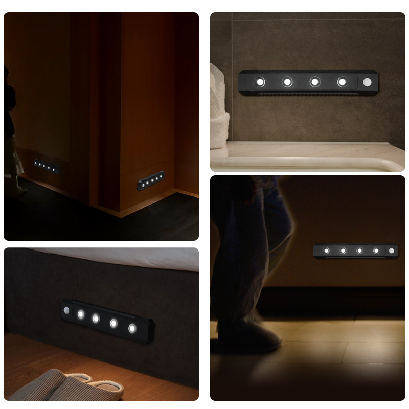 Motion Sensor Activated Light Bar Under Counter Closet Lighting Wireless USB Rechargeable Kitchen Cupboard Night cabinet light