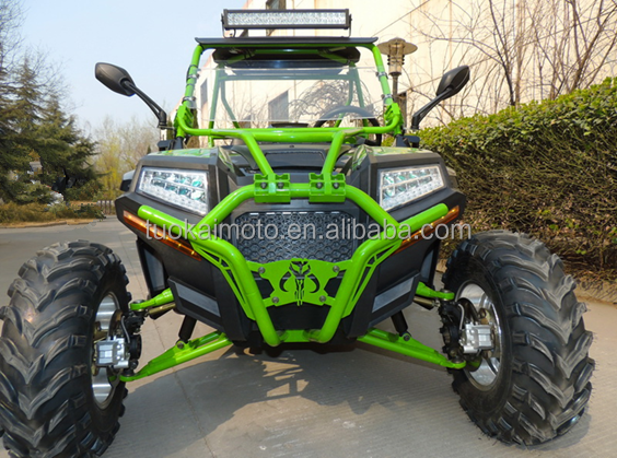 400cc water-cooled Automatic UTV 400cc go kart with led roof hunting light