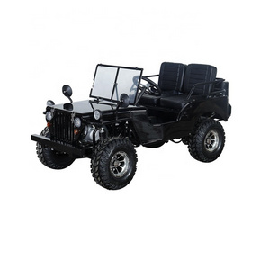 CE Approved 150cc new Mini Willys Jeep for Adults 150cc ATV mini car go kart with adjustable upgrade seat windshield alloy rims