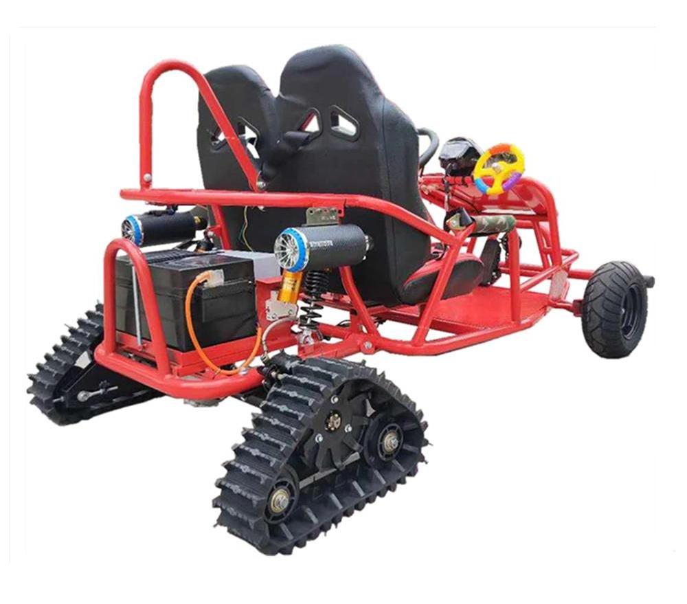 snowmobile vehicle  48V kids electric go kart 500W with 2seats