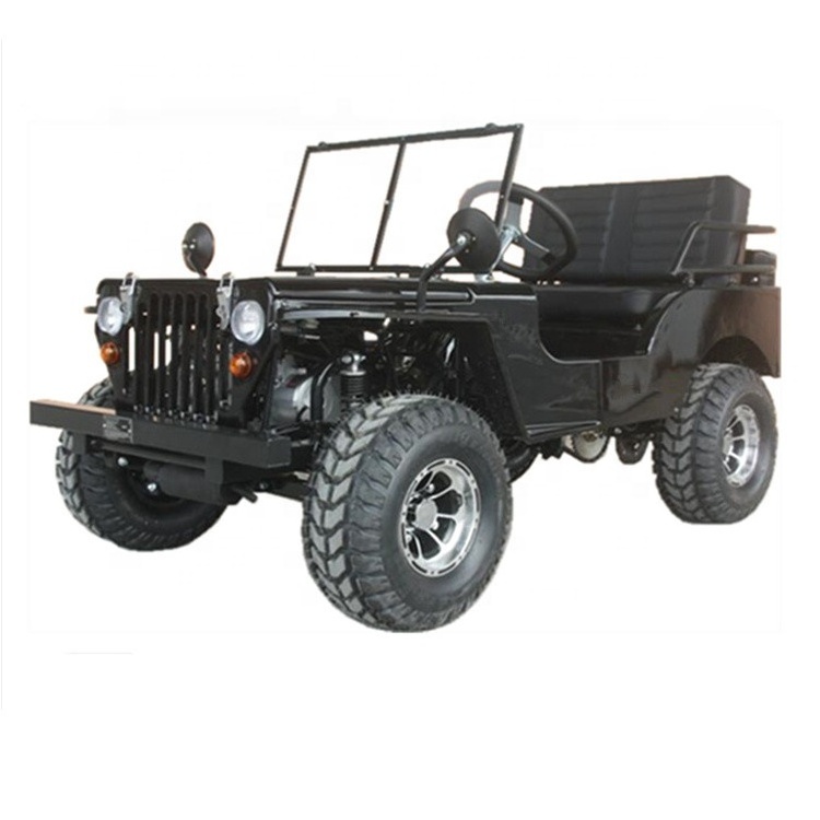 CE Approved 150cc new Mini Willys Jeep for Adults 150cc ATV mini car go kart with adjustable upgrade seat windshield alloy rims