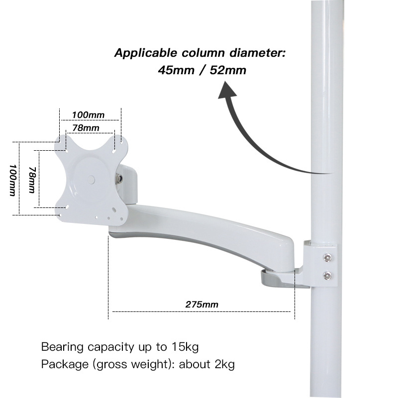 Dental Spare Parts Accessories Metal Monitor Arm Dental Chair Intraoral Camera Holder