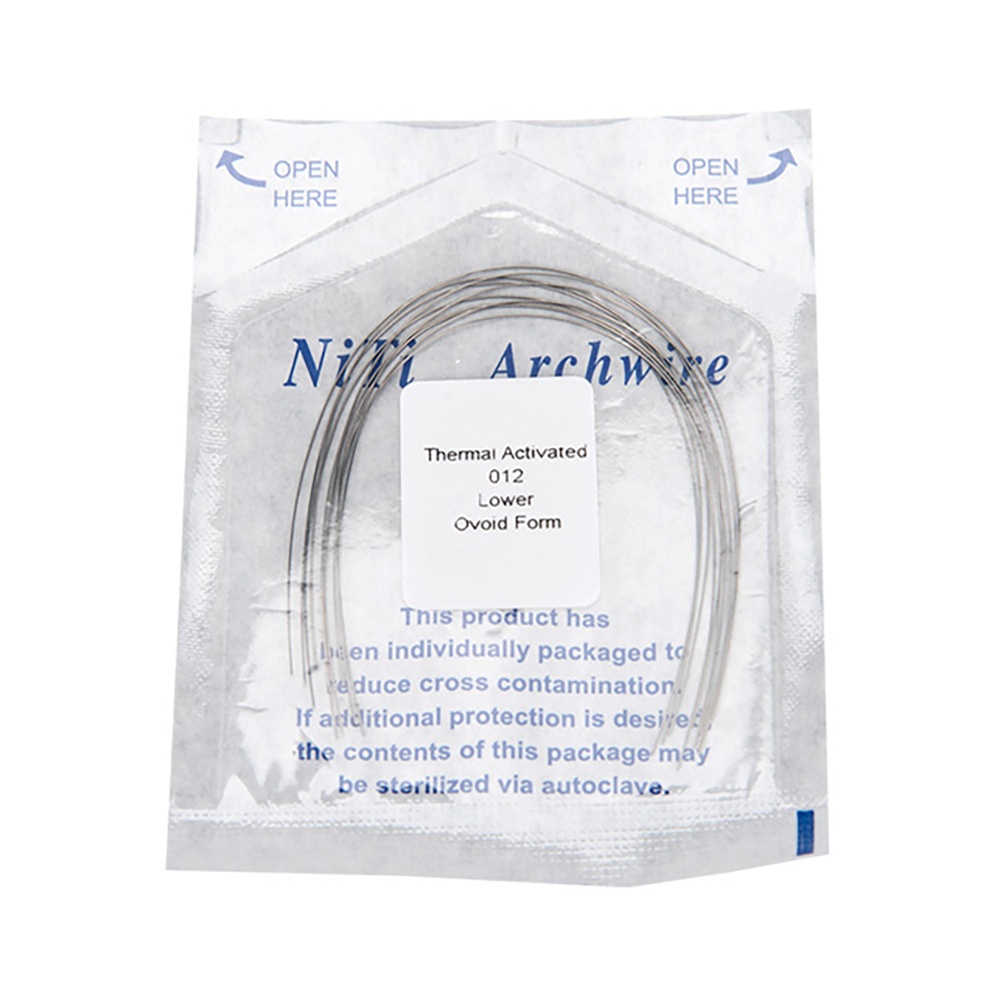 Orthodontic Materials Round Rectangular Niti Super Thermal Active Archwires 10 Pcs/Pack