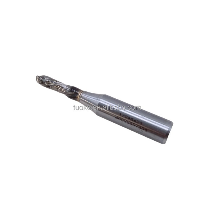 TUOKE TK575 woodworking TCT cutter tools shank 1/2 carbide for spiral compression milling cutter