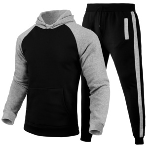 customized high standard casual men's clothing tracksuit set pullover Long sleeve two piece tracksuit