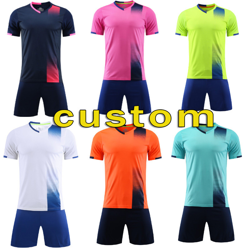 Blank Soccer Uniforms Wholesale Quick Dry Football Jersey Sets Custom Design Sublimation Soccer Training Kits