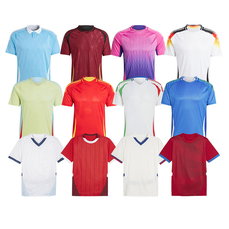 england euro shirt wholesale new design sublimation breathable polyester retro plain club custom soccer jersey 2024