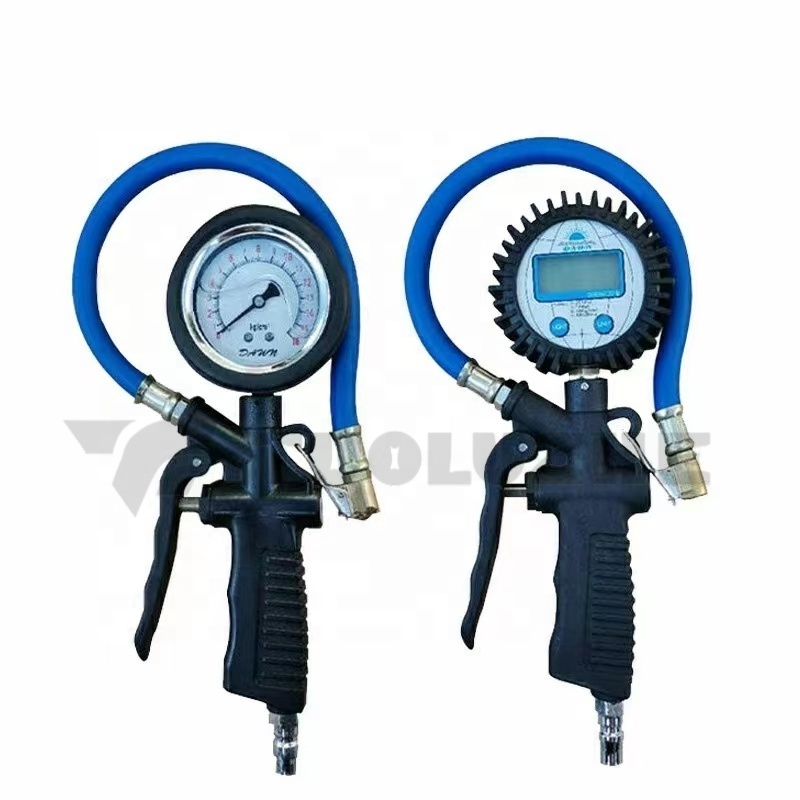 Multi functional tire inflation pressure detection tool for automobiles tire pressure gauge