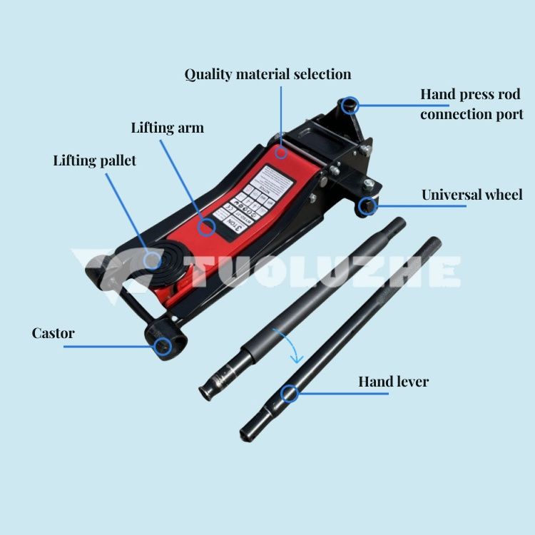 heavy duty 3ton low position jack Low Profile Car Body Floor Jack 78-510MM Lifting  33KGS 3T Manual Hydraulic Pallet jacks