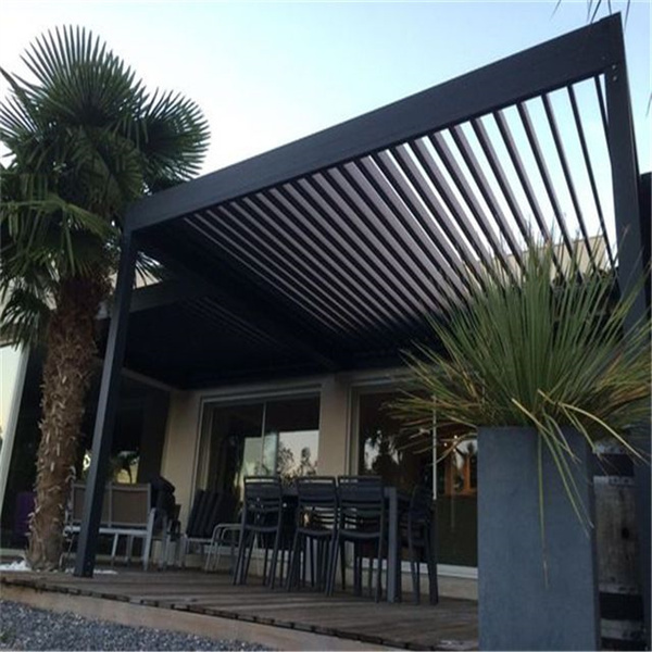 TOMA Waterproof Opening Roof Aluminium Bioclimatic Gazebo Louvered Roof Pergola for Garden