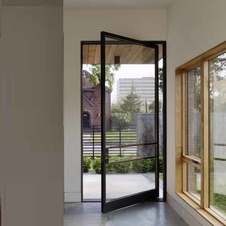 AS2047 TOMA pivot aluminium garden entry door turkey glass door aluminium sliding door lock and key