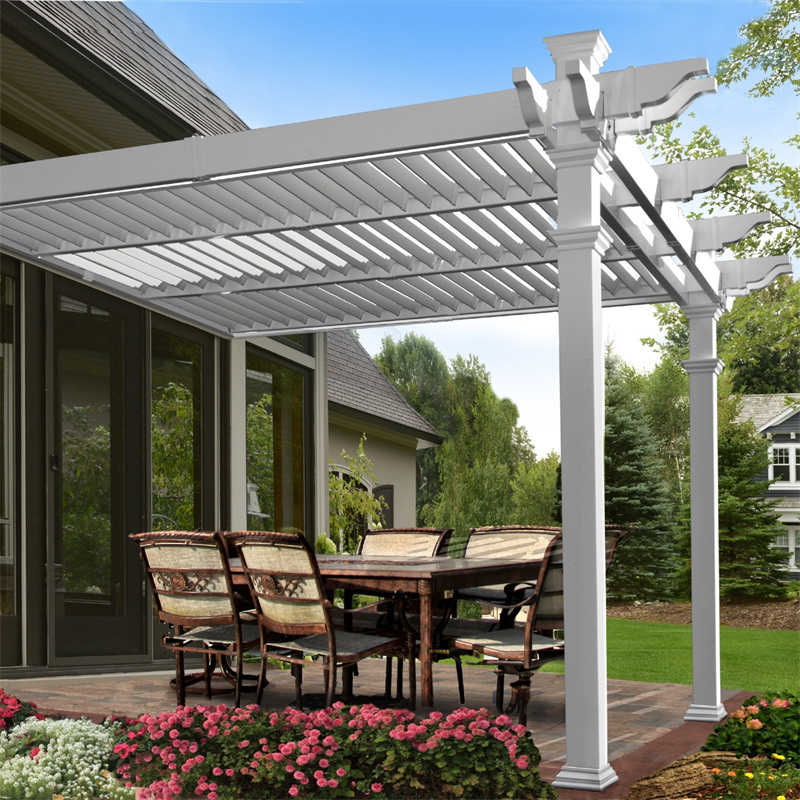 TOMA Customized Louver Roof Pergolas Home Furniture Garden Canopy Awning Luxury Bioclimatic Aluminum Pergola Outdoor Gazebo