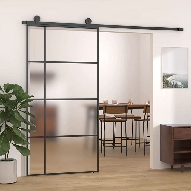 AS2047 TOMA Tempered Swing Glass Door  Bedroom Modern Sliding Doors Security PT Doors Graphic Design interior