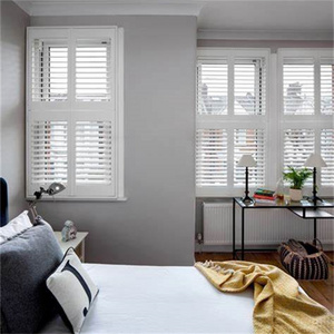 AS2047 Australia TOMA European Design Plantation Shutters Interior Adjustable white window wooden pvc Shutters parts price