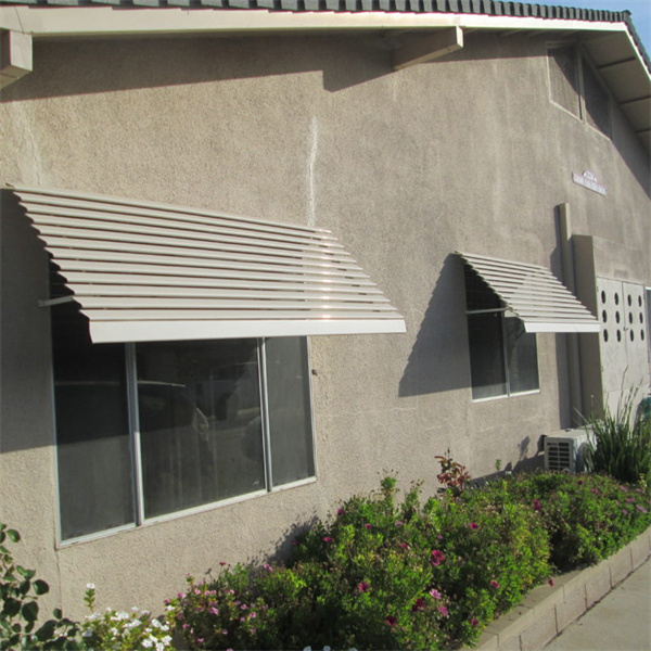 Australia standard Aluminium manual type Louver outdoor shutters sunshade louver and waterproof aluminium bahama  louvre frame