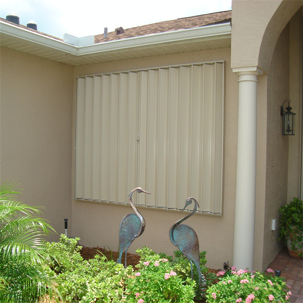 TOMA- hurricane shutters aluminium accordion folding shutters for outside windows and doors