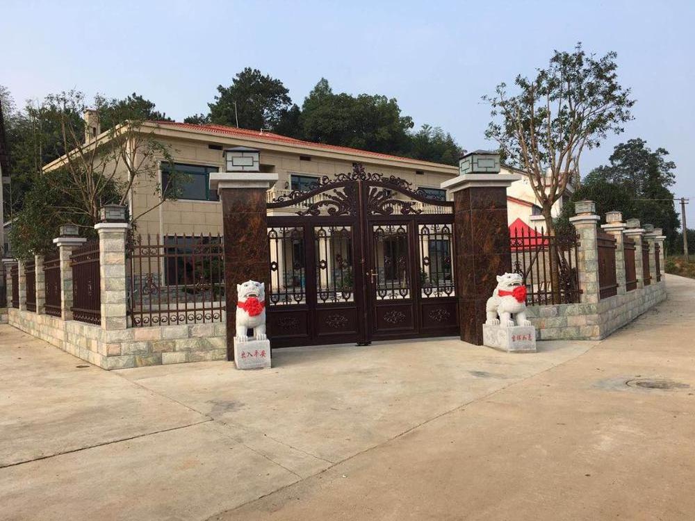 Driveway Security Sliding Gate Custom Outdoor Gates automatic with remote control aluminum railing gate