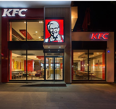 TOMA commercial KFC swinging doors double outside gates public area glass aluminium doors