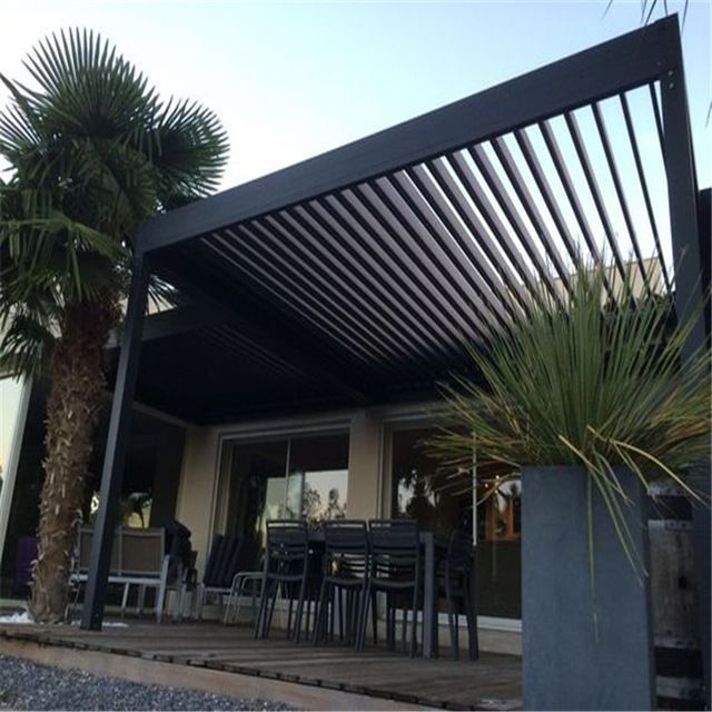 TOMA CE ISO Customized Aluminium Sunshade Pergola Outdoor Gazebo with Zip Track Screen