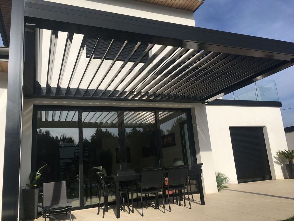 TOMA CE ISO Customized Aluminium Sunshade Pergola Outdoor Gazebo with Zip Track Screen