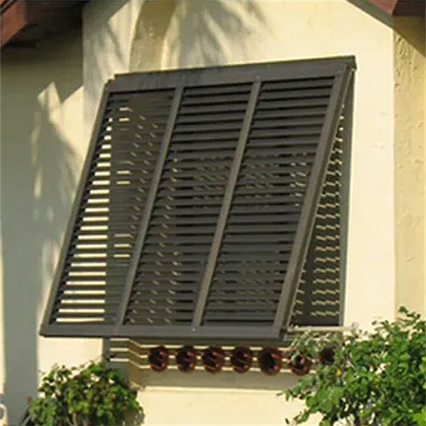 Australia standard Aluminium manual type Louver outdoor shutters sunshade louver and waterproof aluminium bahama  louvre frame