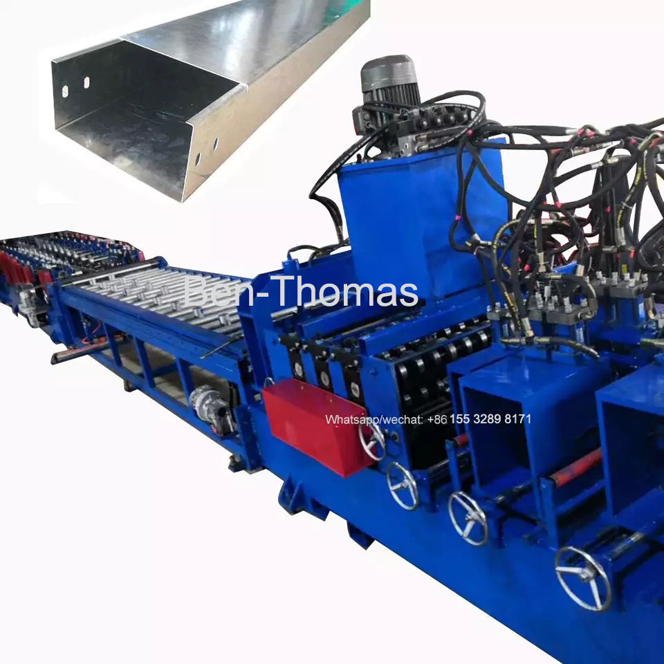 Popular use high quality automatic trunking cable tray roll forming machine cable tray manufacturing machine