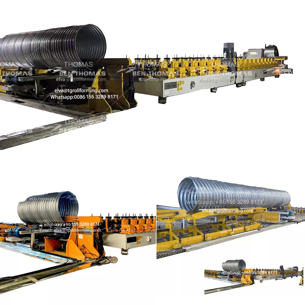 Popular selling metal corrugated culvert pipe machine high quality culvert