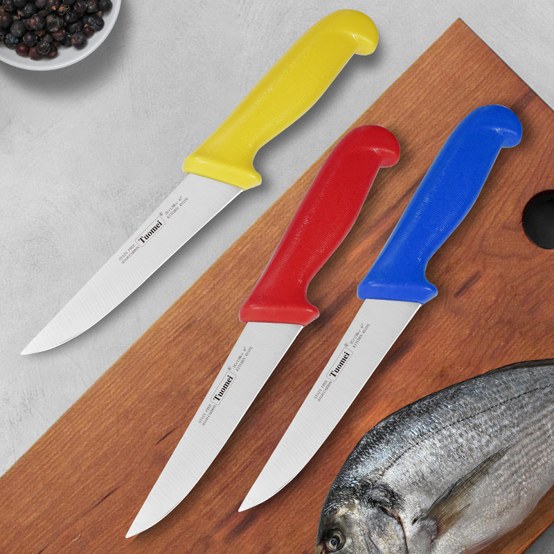 Professional 6 Inch Filleting Knives Stainless Steel Kitchen Knife Set Fish Slicing  With PP Handle In Stock