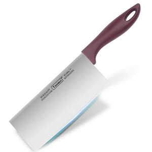 Yangjiang Factory Kitchen Knife Professional Cutting Meet Knife 7 inch Red PP Handle In Stock