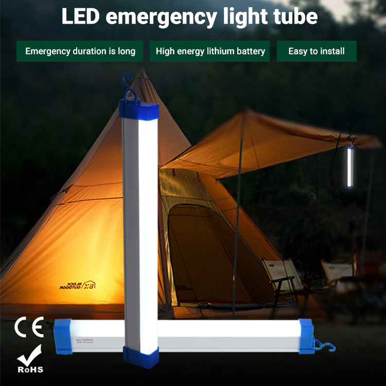 10w 15w 30w Outdoor Home Household Tent Camping Lamp 2835 USB Charging Rechargeable Led Tube Emergency Lighting