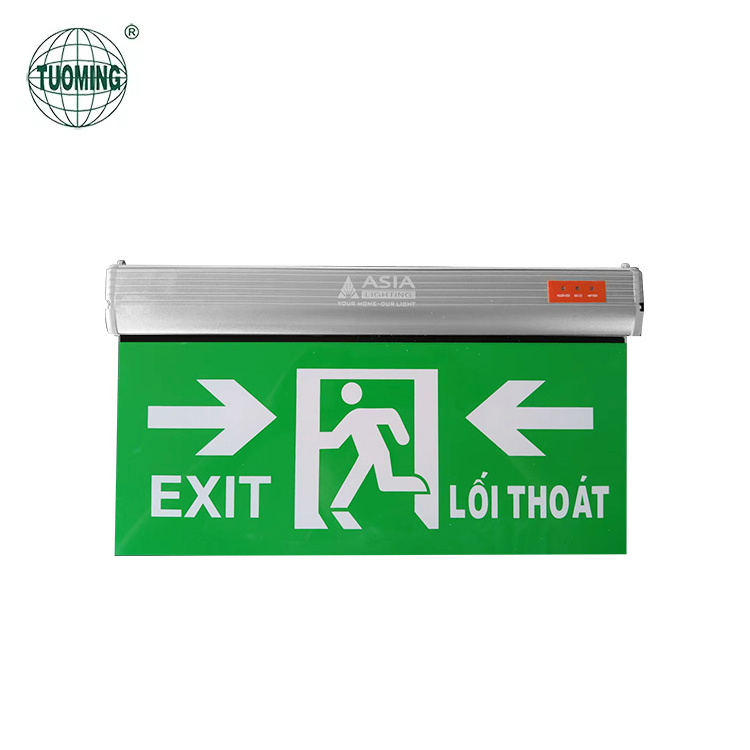 Customizable Pattern Indoor Tunnel Rechargeable Hanging Led Emergency Exit Sign Lights