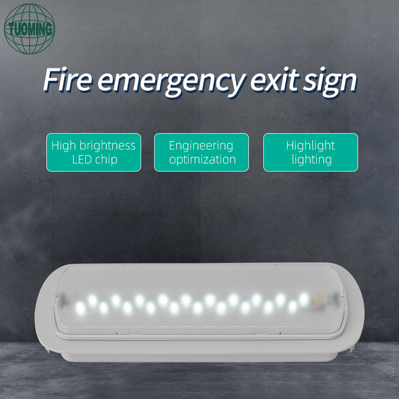 Wholesale Fire Emergency Exit Sign 13.2V 1200mAh Lithium Battery 10W Backup Rechargeable Emergency Light