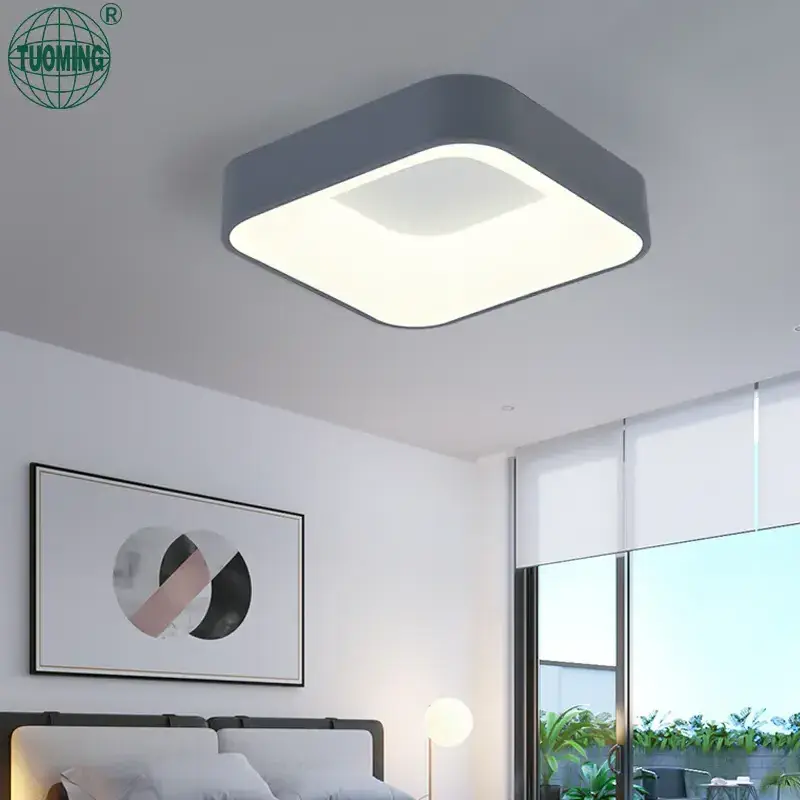 TUOMING smart remote control surface mounted square round modern design led ceiling lamp for bedroom home house