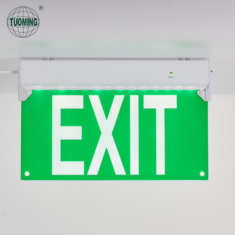 Wholesale Supplier Emergency Light Exit Light Sign For Escape Emergency Lighting Manufacturer Rechargeable Led EXIT SIGN