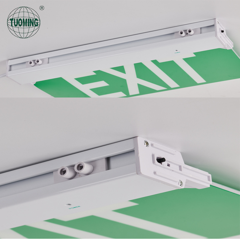 Wholesale Supplier Emergency Light Exit Light Sign For Escape Emergency Lighting Manufacturer Rechargeable Led EXIT SIGN