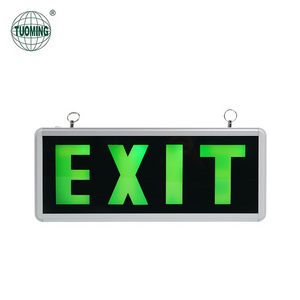 Newest Acrylic Wall Ceiling Mounted Hanging Battery Powered Warning Fire Safety Led Emergency Exit Sign Light