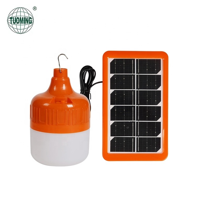 Factory Wholesale  Abs Lithium Battery Rechargeable Portable Outdoor Camping Solar Emergency Lights