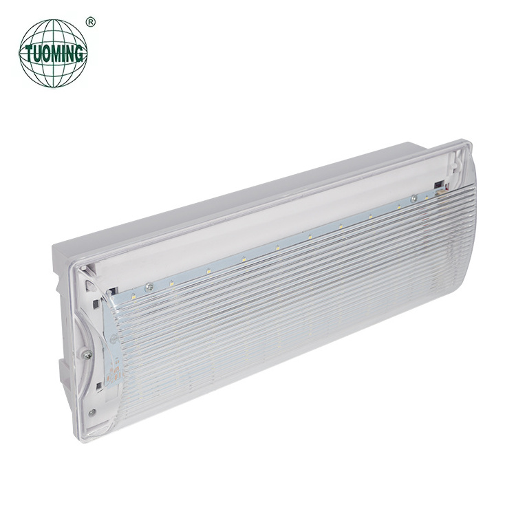 Factory price 3w 8w wall mounted backup battery rechargeable T5 fluorescent emergency led tube exit light