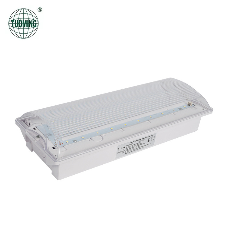 Factory price 3w 8w wall mounted backup battery rechargeable T5 fluorescent emergency led tube exit light