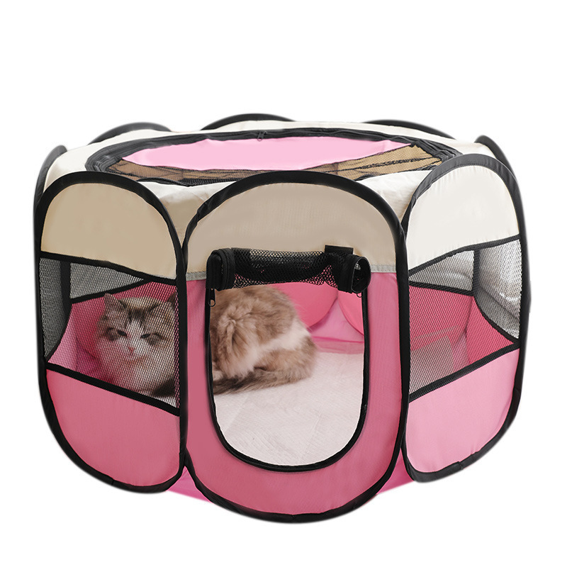 Foldable Medium Dog Tent Crates Cage Indoor/Outdoor Removable Zipper Top Portable Pet Playpen for Dog and Cat