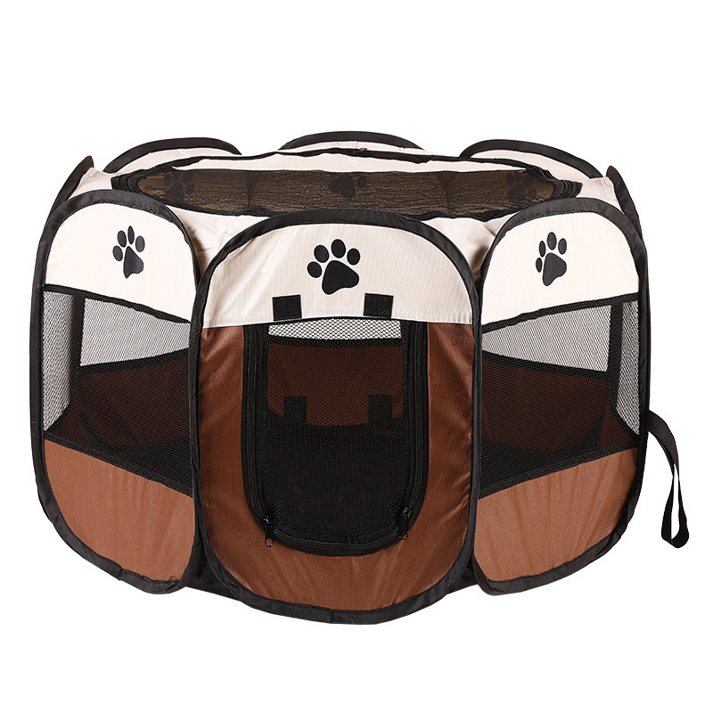 Foldable Medium Dog Tent Crates Cage Indoor/Outdoor Removable Zipper Top Portable Pet Playpen for Dog and Cat