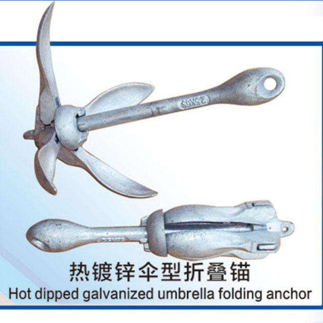 Hot dipped galvanized umbrella folding anchor