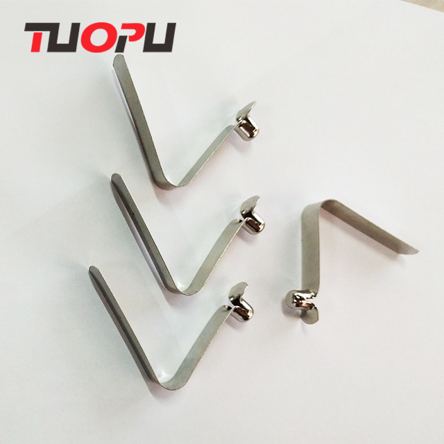 Customized sheet metal V shape steel stamping spring clips