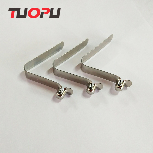 Customized sheet metal V shape steel stamping spring clips