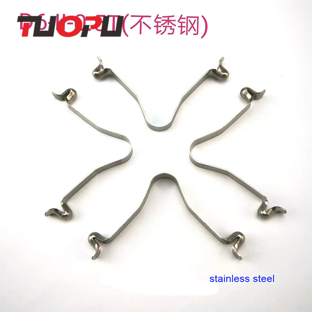 Factory supplier stainless steel tube lock pin push button spring clip Double botton hollow spring snap clips for pipe